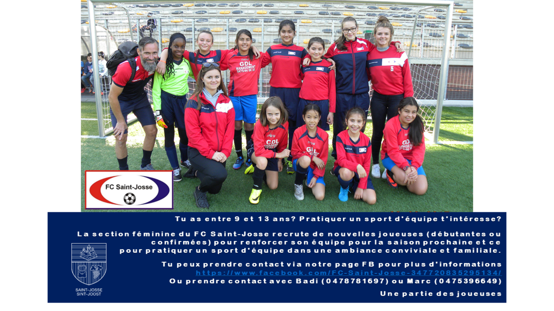 équipe de foot féminie du FC Saint-Josse