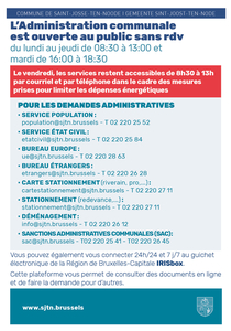 Horaire administration communale