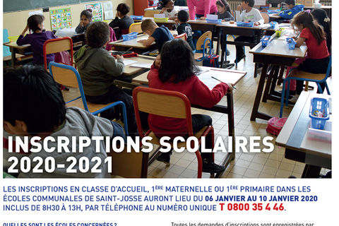 inscriptions scolaires 2020-2021