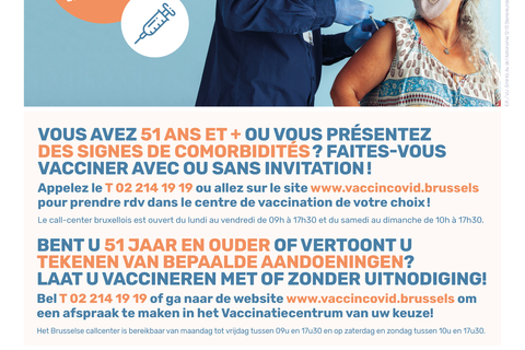 Affiche vaccination 51 ans et plus