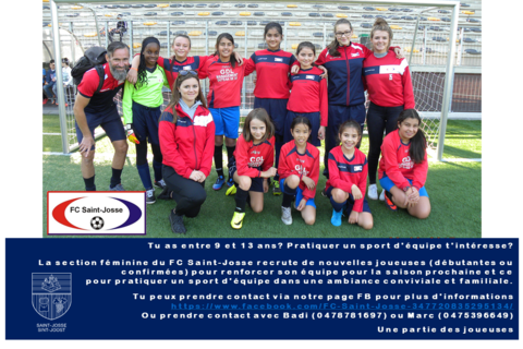 équipe de foot féminie du FC Saint-Josse