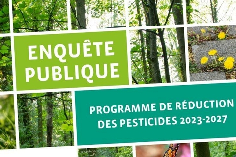 Enquête publique : programme de réduction des pesticides 2023-2027