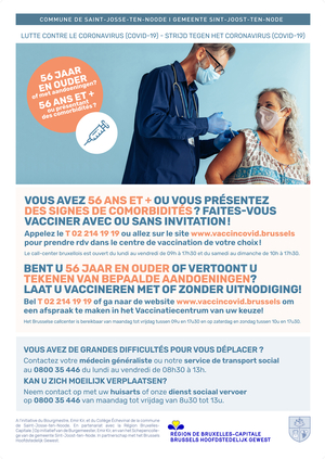 Affiche vaccination +56 ans